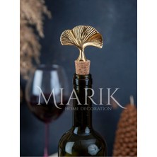 Miarik Design Gınko Sılver Şışe Mantar , Şarap Tıpası , Yagdanlık Tıpası , Yagdanlık Mantarı