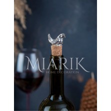 Miarik Design Serce Kuş Şışe Mantar , Şarap Mantarı , Şarap Tıpası , Yagdanlık Tıpası , Yagdanlık Mantarı