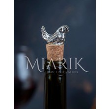 Miarik Design Serce Kuş Şışe Mantar , Şarap Mantarı , Şarap Tıpası , Yagdanlık Tıpası , Yagdanlık Mantarı