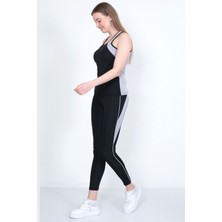 Sea Queen Kadın Yüksek Bel Likralı Toparlayıcı Dalgıç Kumaş Koşu & Fitness Yoga & Pilates Spor Crop-Tayt 2 Li Takım