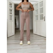 Önü Çımalı Palazzo Pantolon