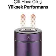 F10 Hava Nemlendiricisi 380ML Buhar Makinesi ve Aroma Difüzörü Dokunmatik Şarjlı Araç ve Ev Modu(Aroma Hediyeli)