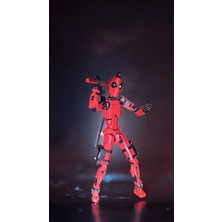 Titan TN13 Deadpool Tüm Eklemleri Hareketli Şekil Değiştirme Robotu Oyuncak Figür(Silah Seti Dahil)