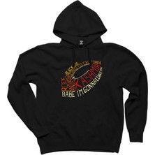 Wakha LED Zeppelin Songs Classic Siyah Kapşonlu Sweatshirt Hoodie