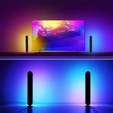 Onomo Rgb LED Tv, Bilgisayar, Masa Ambiyans Işık Çubukları 2'li Paket