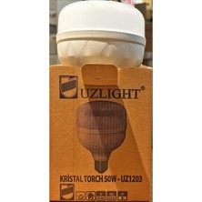 Uzlight 50 Watt Kristal Torch LED Ampul-Sarı Işık