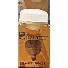 Uzlight 30 Watt Kristal Torch LED Ampul-Sarı Işık