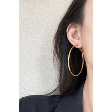 Kadın 316 L Çelik 6 cm Halka Küpe