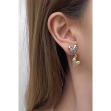 Kadın Özel Tasarım Kalp Model Küpe Zyn6