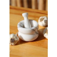 Miarik Design Mermer Havan Tokmak Leylak Damarlı 12X7 cm