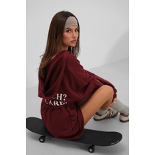 Beli Lastikli Mini Bordo Etek