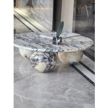 Miarik Design Mermer Top Ayak Orta Sehpa