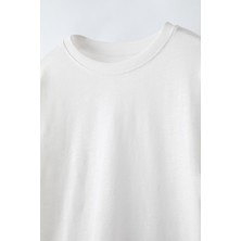 Gaist Kids Çocuk Düz Beyaz T-Shirt