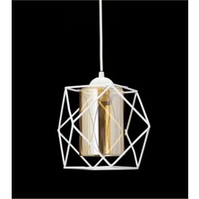 Beyaz Prizma Sarkıt Avize