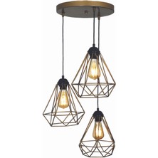 Evşen Eskitme Salon Antre Mutfak Avize 3 Lü