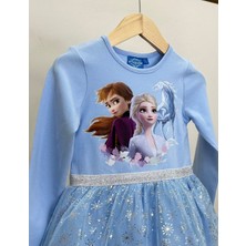 Gaist Kids Kız Çocuk Elsa Model Uzun Kollu Elbise