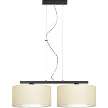 Menekşe 2 Başlı Kumaş Başlıklı Salon Avize Duvara Monteli