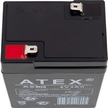 AX-604 Akü 6 Volt - 4 Amper Işıldak Aküsü (70 x 48 x 101MM)