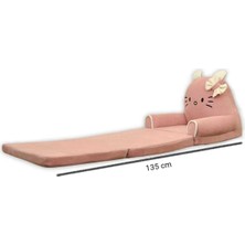 Berrin Store Portatif Polar Dolum 3 Katlı Çocuk Koltuğu Çocuk Yatağı Yıkanabilir, Taşınabilir
