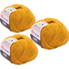 Yarnart Jeans Amigurumi Örgü Ipi 84 Hardal Renk Hırka Örgü Ipi Bebek Ipi Punch Ipi 3'lü Paket