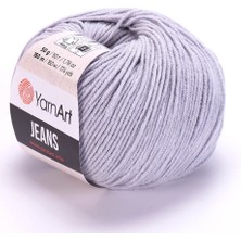 Yarnart Jeans 80 Açık Gri Amigurumi Örgü Ipi Hırka Örgü Ipi Bebek Ipi Punch Ipi