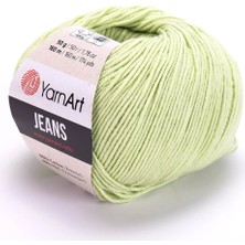 Yarnart Jeans 11 Açık Yeşil Amigurumi Örgü Ipi Hırka Örgü Ipi Bebek Ipi Punch Ipi