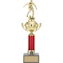 Odak Kişiye Özel Futbol Figürlü Kupa-Okul Kupası-Ödül Kupası-Turnuva Kupası 41  cm