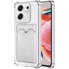 Case World Infinix Zero 30 4g Kapak Kamera Korumalı Kartlıklı Darbe Emici Özellikli Şeffaf Silikon Kılıf