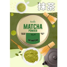 Fibrelle Matcha Saf  25 gr ( Aromasız ) Teneke Kutu