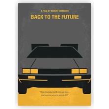 Zinbooz Back To The Future Minimal Geleceğe Dönüş Ahşap Poster 20 x 29 cm