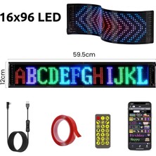 Matrix Esnek App Programlanabilir LED Ekran Rgb Cama Yapışan Araba,dükkan,kayan Yazı, Emoji Özellikli Bluetooth Tabela