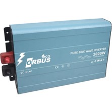 Orbus Eco 12 V 2000 W Tam Sinus Inverter