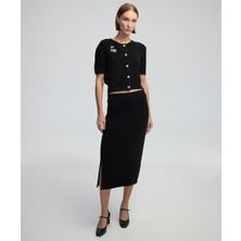 Yırtmaçlı midi etek IW6240004150001