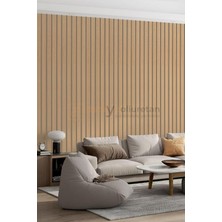 Freehome Mdf Ahşap Duvar ve Tavan Lambri Kaplama - Düz - 12 cm x 280 cm (8 Adet)