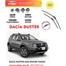 Kruger Dacia Duster 2018-2020 Arası Muz Silecek Seti Araca özel