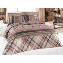 Fabeteks Burbery Ranforce  Pamuklu Çift Kişilik Nevresim Takımı