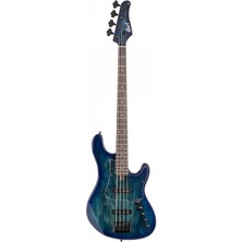 Cort GB-FUSION4BB Bas Gitar 4 Telli Blue Burst Kılıflı