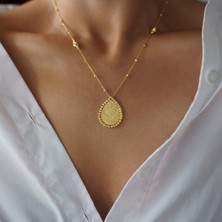 Altıntaş Otantik Damla Tuğra Altın Kolye
