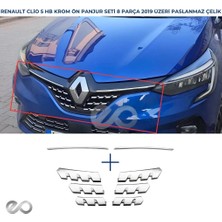 Ebal Oto Renault Clio 5 Ön Panjur 8 Parça Krom Seti 2019 Model ve Sonrası