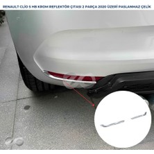 Ebal Oto Renault Clio 5 Hb Krom Arka Reflektör Çıtası 2 Prç. 2020 P.çelik