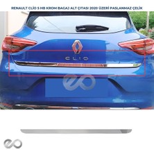 Ebal Oto Renault Clio 5 HB Krom Bagaj Alt Çıtası 2020 P.Çelik