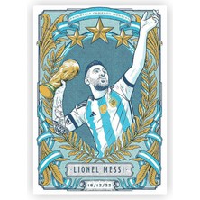 Zinbooz Messi Dünya Kupası Ahşap Poster 20 x 29 cm