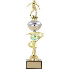 Odak Kişiye Özel Futbol Figürlü Kupa-Okul Kupası-Ödül Kupası-Turnuva Kupası 44  cm