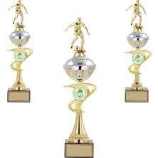 Odak Kişiye Özel Futbol Figürlü Kupa Takımı-Ödül Kupası-Turnuva Kupası-Kupa Seti 3'lü Takım