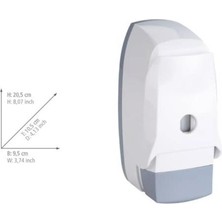 Wenko Dirsek Basmalı Sabunluk, 9.5 x 20.5 x 10.5 Cm, Beyaz