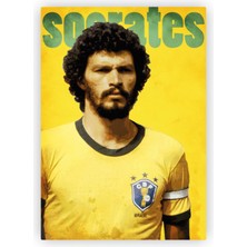 Zinbooz Sócrates Futbol Ahşap Poster 20 x 29 cm