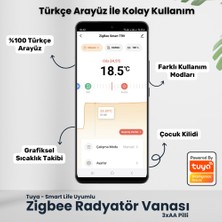 Novato Zigbee Akıllı Termostatik Vana ( Tuya ,Smart Life ,Zigbee2MQTT Uyumlu )