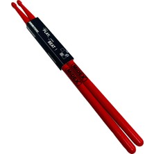 Midex GFK-801RD 5A Bateri Baget Kırılmaz Polyemid Kırmızı Davul Bageti 5A Drumsticks