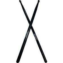 Midex GFK-801BK 5A Bateri Baget Kırılmaz Polyemid Siyah Davul Bageti 5A Drumsticks