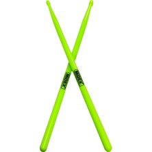 Midex GFK-801LGR 5A Bateri Baget Kırılmaz Polyemid Açık Yeşil Davul Bageti 5A Drumsticks